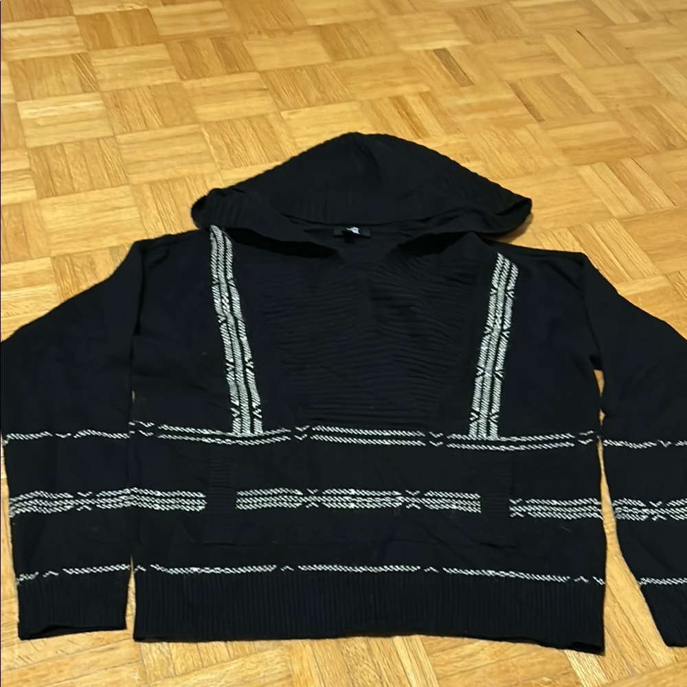 Paige Black Patterned Sweater